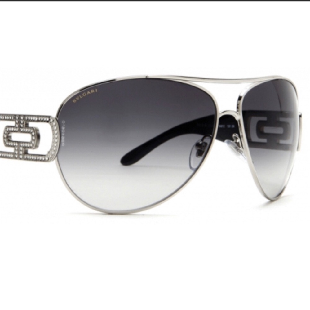 Authentic Bvlgari Sunglasses with Crystals